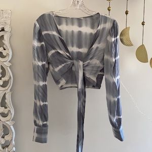 🪞 long sleeve balloon sleeve top